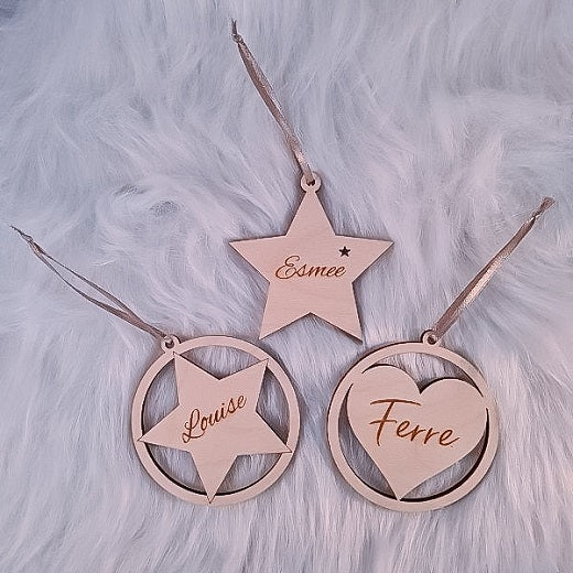 Hanger "Boven De Wolken" met naam