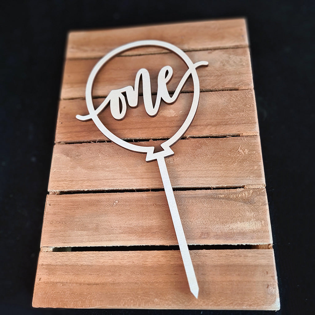 Taarttopper "One - ballon"