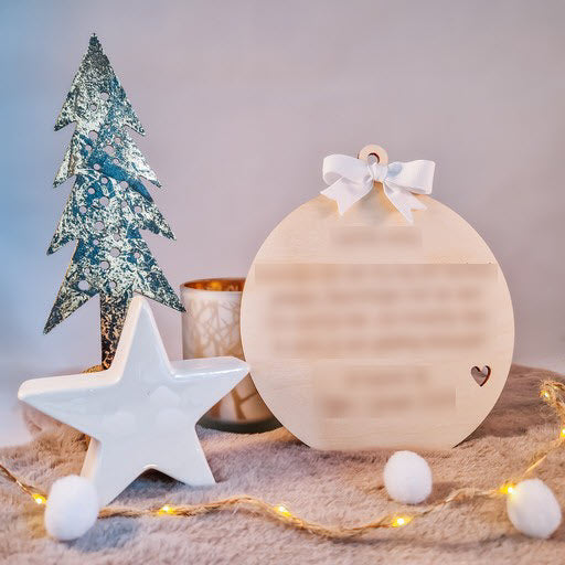 Houten nieuwjaarsbrief 