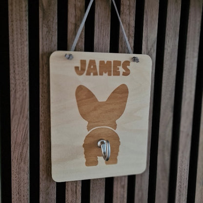 Kapstok voor hondenriem met naam