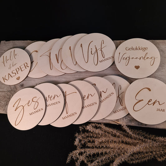 Milestones rond (14 stuks)