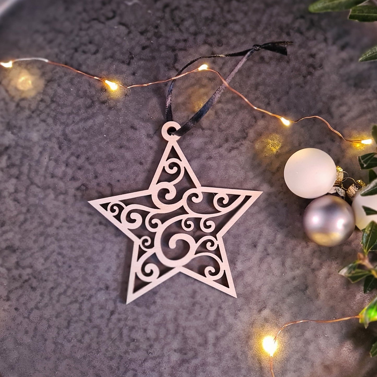 Kerstversiering "Twinkling Stars" - set van 5