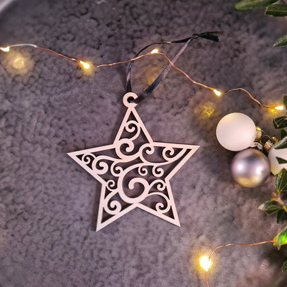 Kerstversiering "Twinkling Stars" - set van 5