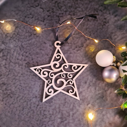 Kerstversiering "Twinkling Stars" - set van 5