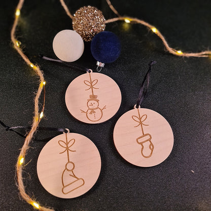 Kerstversiering "Snowy"