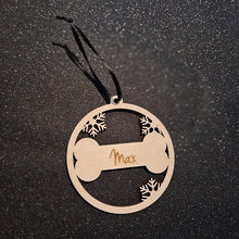 Afbeelding in Gallery-weergave laden, Kerstbal &quot;Hond&quot; met naam
