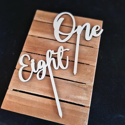 Taarttopper "Number"