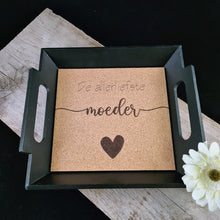 Afbeelding in Gallery-weergave laden, Gepersonaliseerd dienblad zwart
