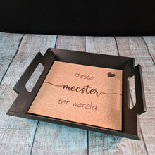 Afbeelding in Gallery-weergave laden, Gepersonaliseerd dienblad zwart
