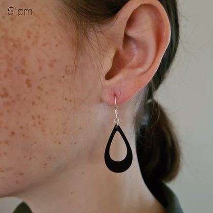 Zwarte open druppels