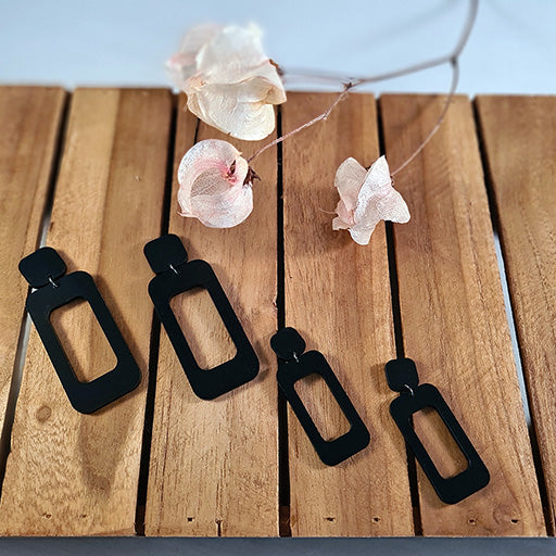 Zwarte afgeronde rechthoeken