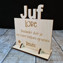 Afbeelding in Gallery-weergave laden, Houten bord &quot;Juf of Meester&quot;
