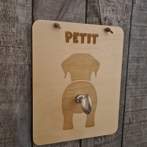 Kapstok voor hondenriem met naam