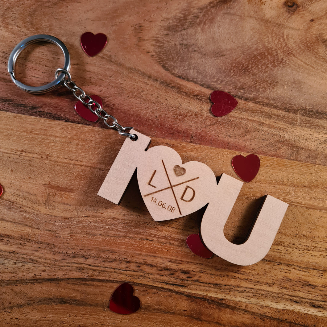 Houten sleutelhanger 