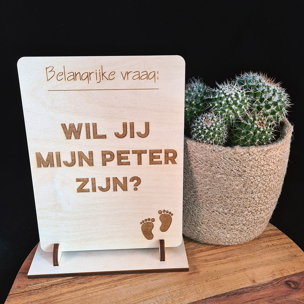 Houten bord 